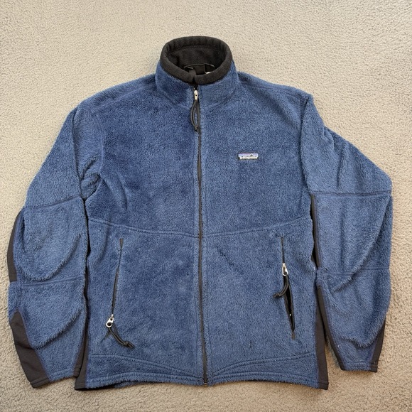 Vintage Patagonia Regulator Jacket Mens Small Blue Full Zip Usa Gorpcore Fleece - Picture 1 of 12